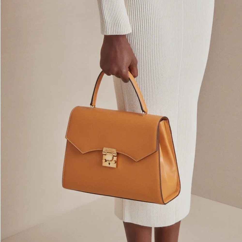 NEW Mark Cross Madeline 30 Leather Handbag